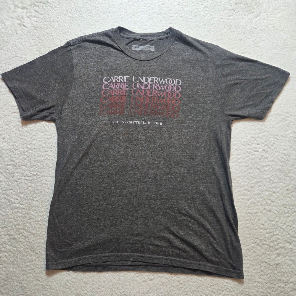 Carrie Underwood T Shirt Womens Small Gray Storyteller Tour Concert Tee Gorpcore